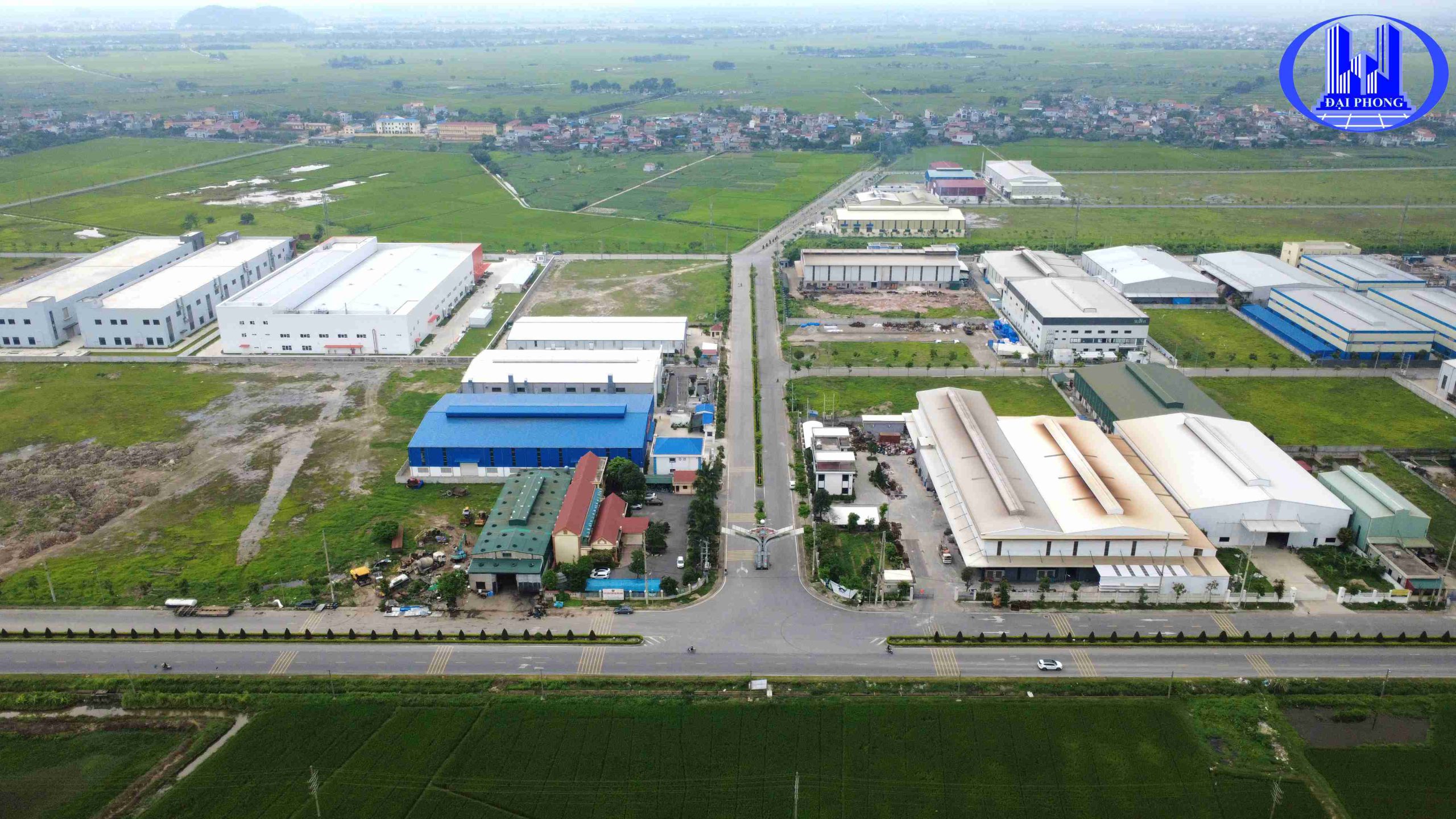 Toàn cảnh Cụm Công Nghiệp Yên Dương nhìn từ trên cao – Nam Định nay thuộc Ninh Bình mới