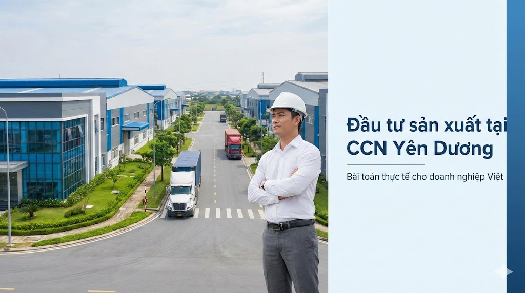 Đầu tư sản xuất tại Cụm công nghiệp Yên Dương với hệ thống nhà xưởng, hạ tầng đồng bộ dành cho doanh nghiệp Việt