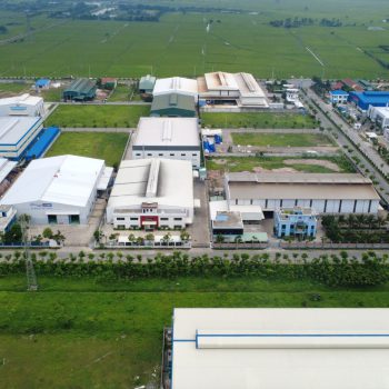 Toàn cảnh Cụm công nghiệp Yên Dương – Nam Định nhìn từ trên cao với hệ thống hạ tầng đồng bộ, quỹ đất rộng và vị trí chiến lược kết nối giao thông